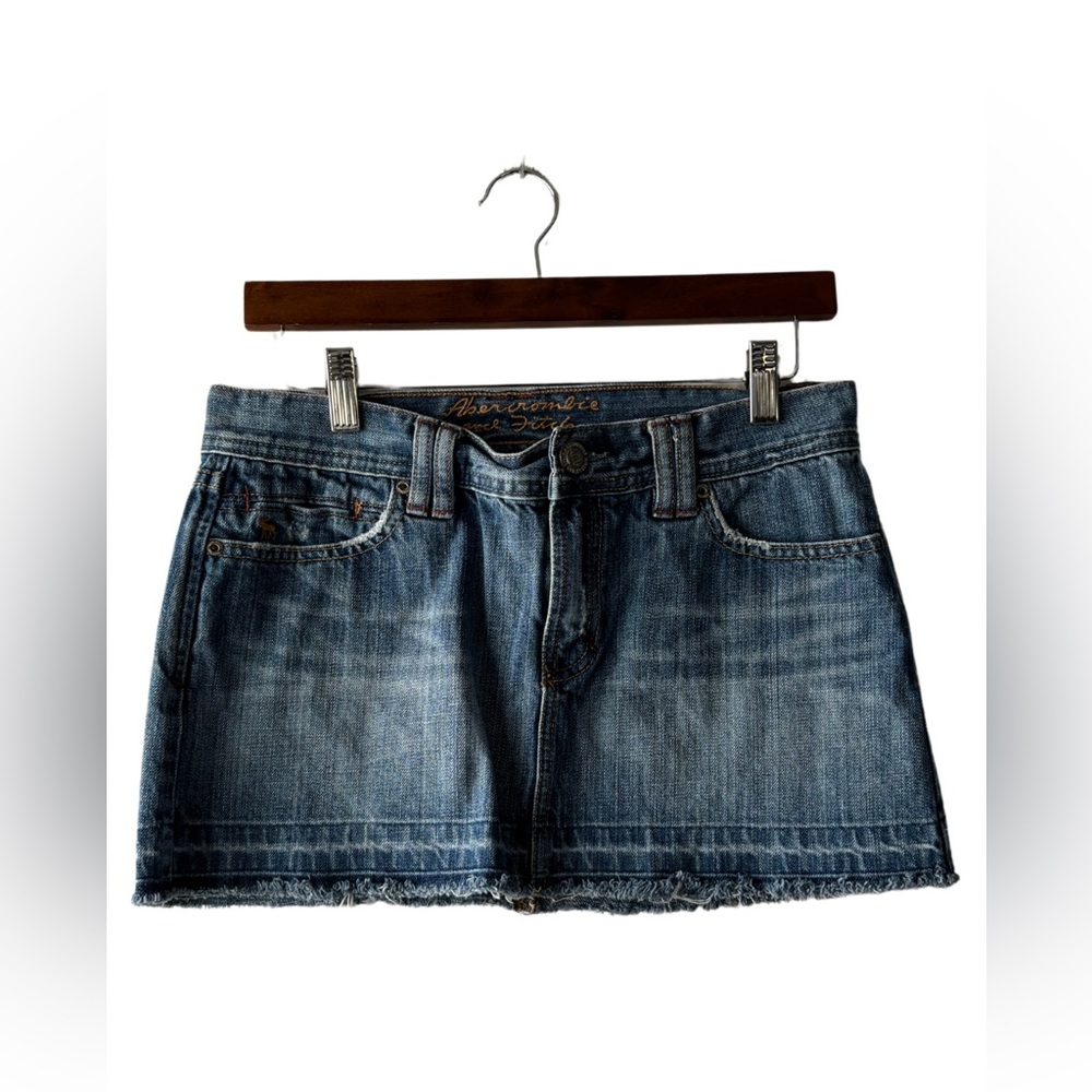Abercrombie & Fitch Blue Denim Mini Skirt